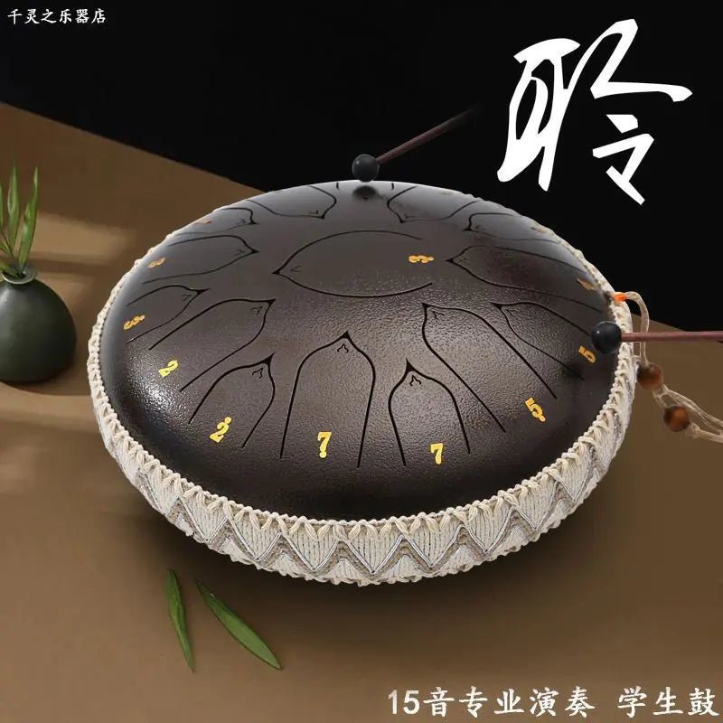 15 - Tone Steel Tongue Drum for Beginners and Students - Supreme Trendz