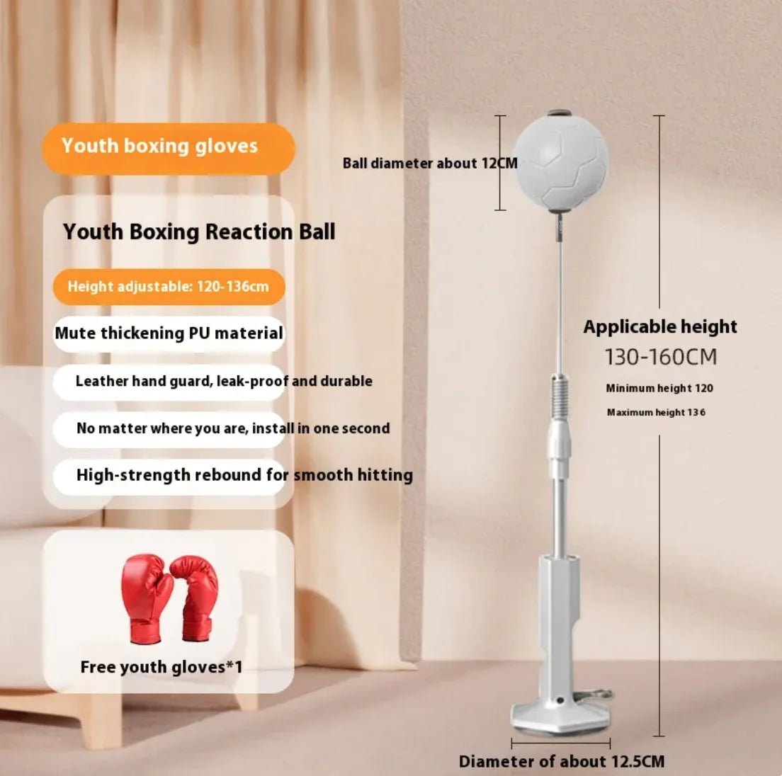 Vertical Boxing Reaction Ball - Supreme Trendz